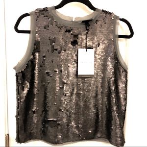 WHO WHAT WEAR Sequin Tank